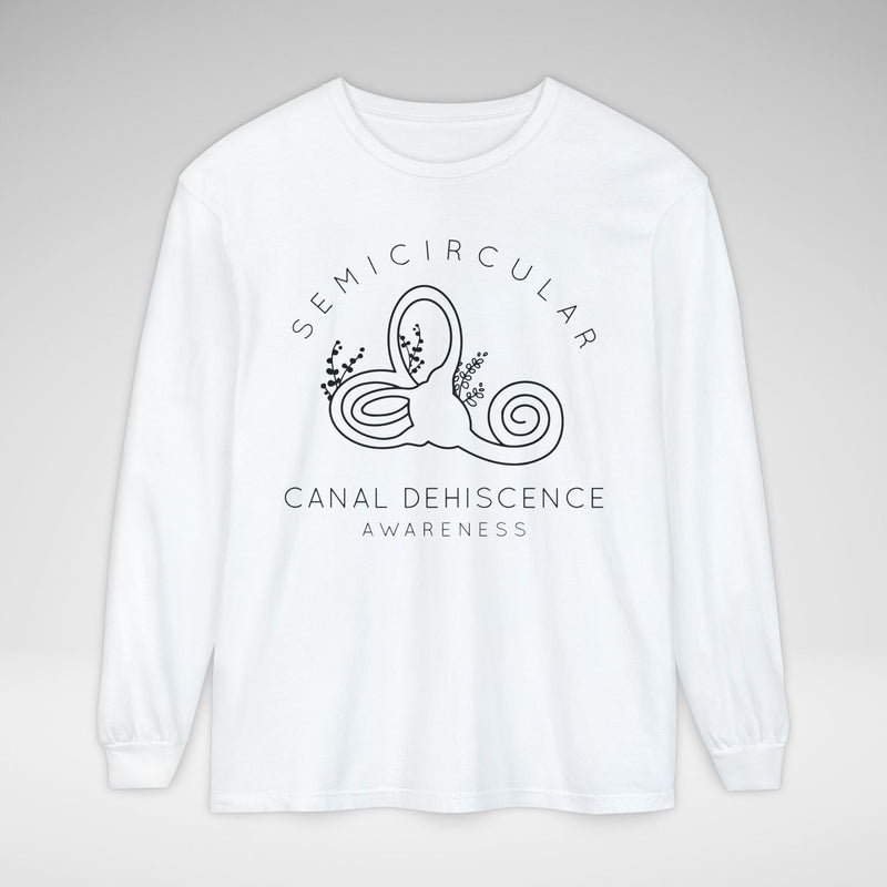 Semicircular Canal Dehiscence Comfort Colors Unisex Garment-dyed Long Sleeve T-Shirt