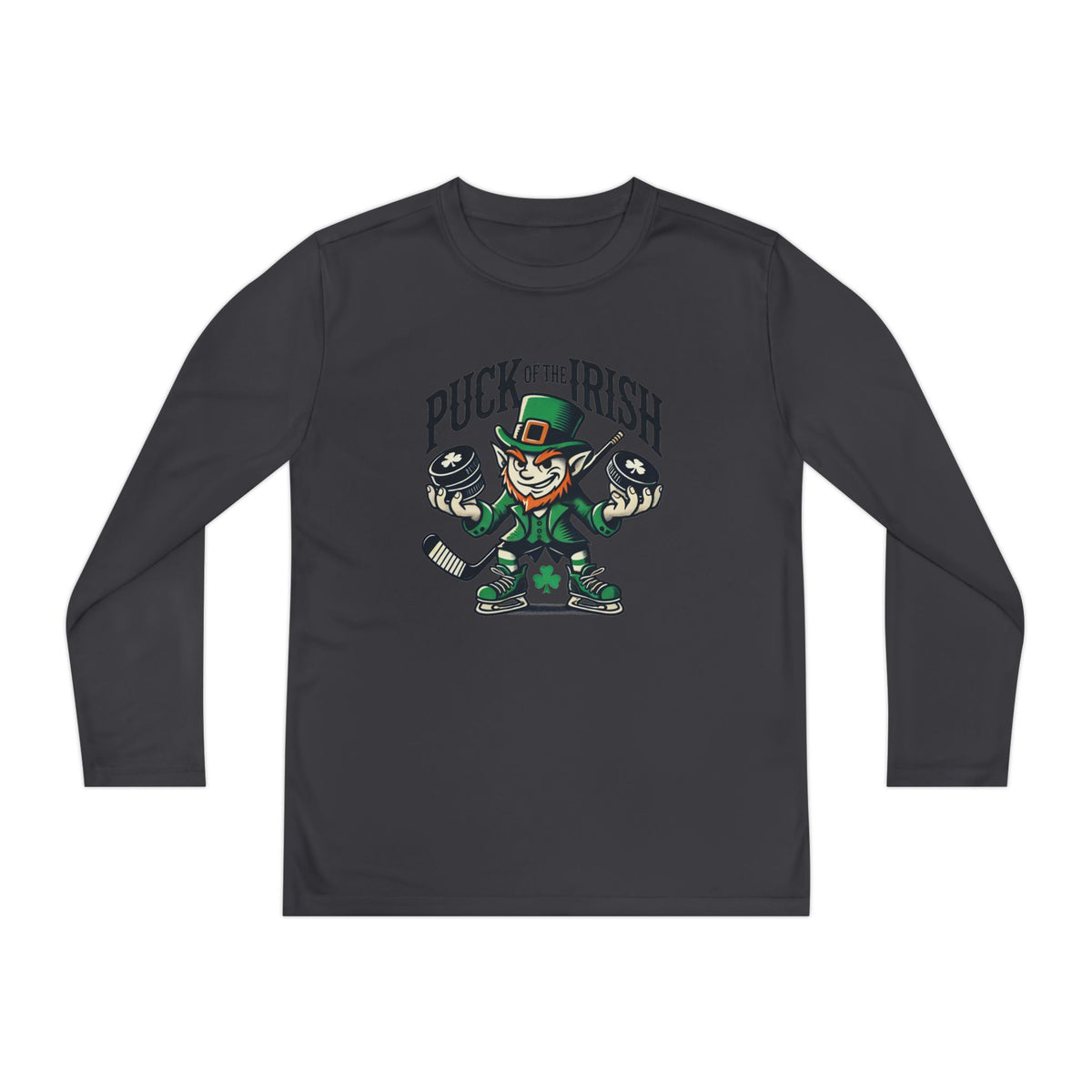 Puck of the Irish Youth Long Sleeve Competitor Tee