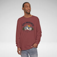 SCDS Awareness “Different Balance, Same Adventure” Comfort Colors Unisex Garment-dyed Long Sleeve T-Shirt