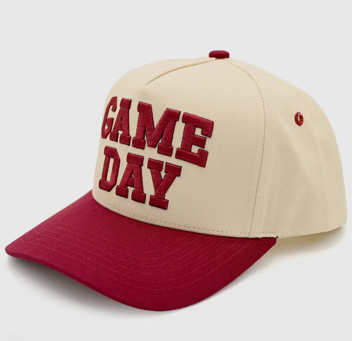 Game Day 3D Letter Embroidered Two-Tone Trucker Hat