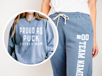 Custom Player Joggers Unisex Garment-Dyed Lightweight Fleece Sweatpants