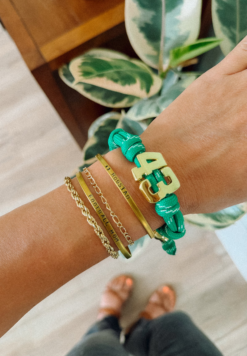 Personalized Hand Stamped Cuff Bracelet