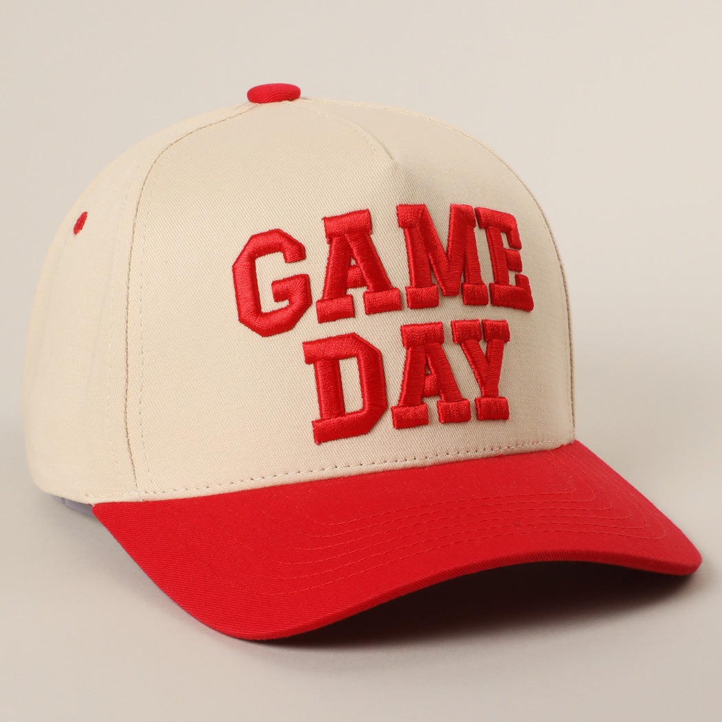 Game Day 3D Letter Embroidered Two-Tone Trucker Hat