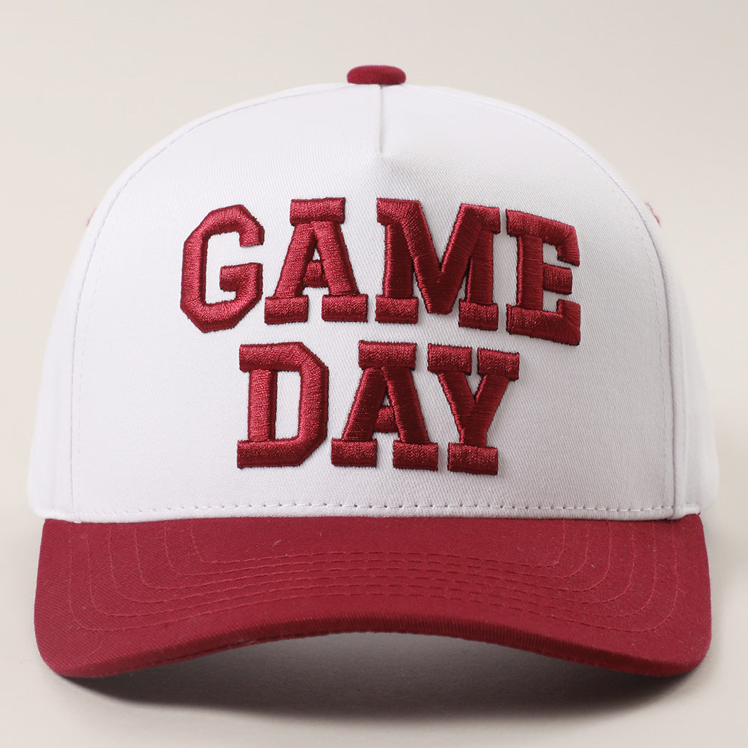 Game Day 3D Letter Embroidered Two-Tone Trucker Hat