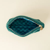 Game Day Stuff Sherpa Pouch – Cozy Zip Bag with Wipeable Lining
