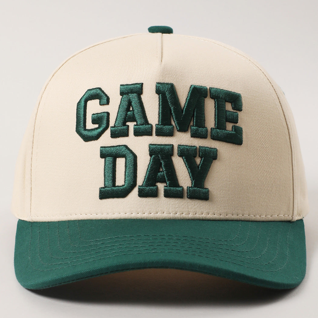 Game Day 3D Letter Embroidered Two-Tone Trucker Hat