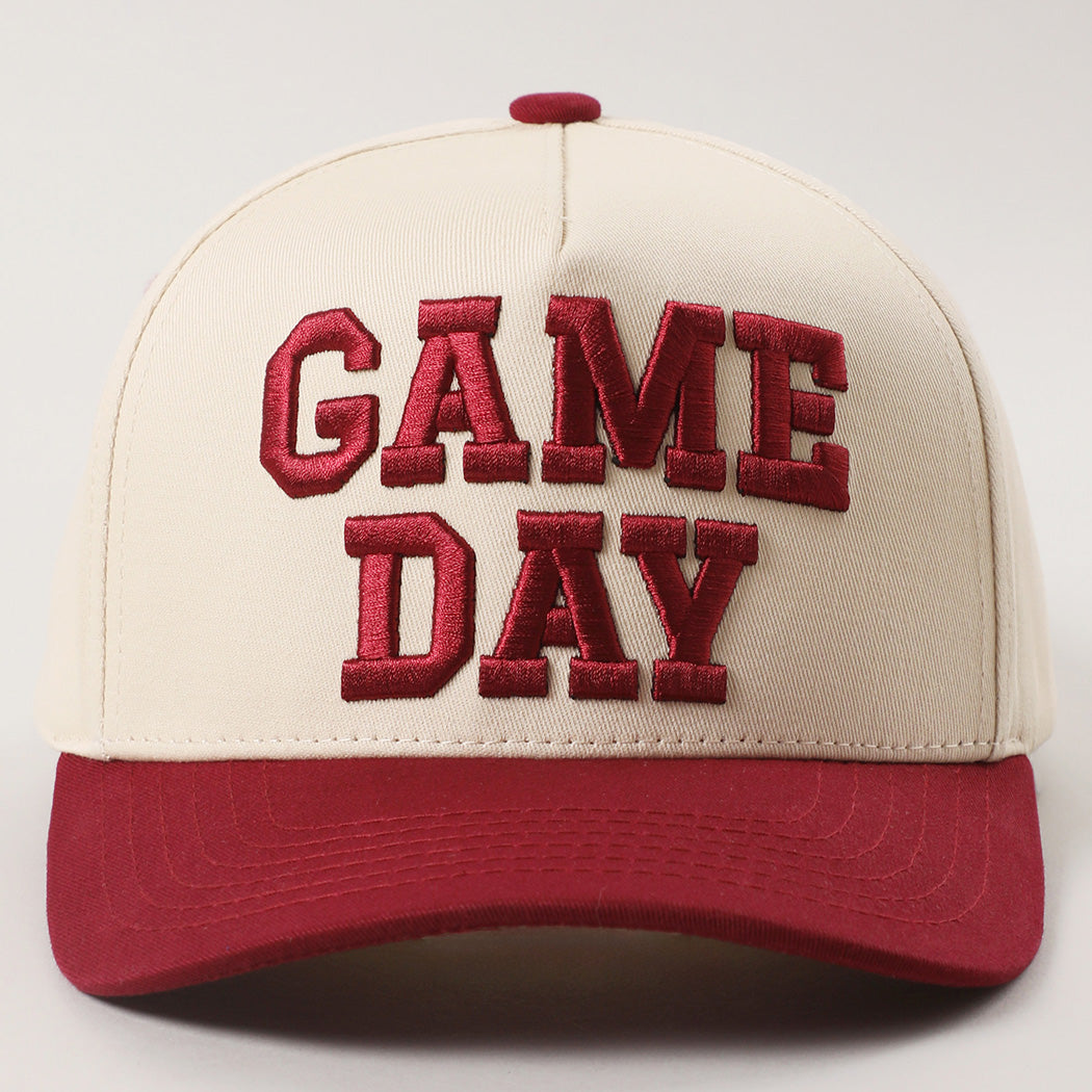 Game Day 3D Letter Embroidered Two-Tone Trucker Hat