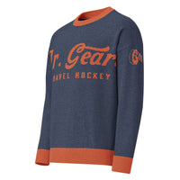 Custom Jr. Gears Relaxed Knitted Hockey Sweater – Personalized Player Name & Number