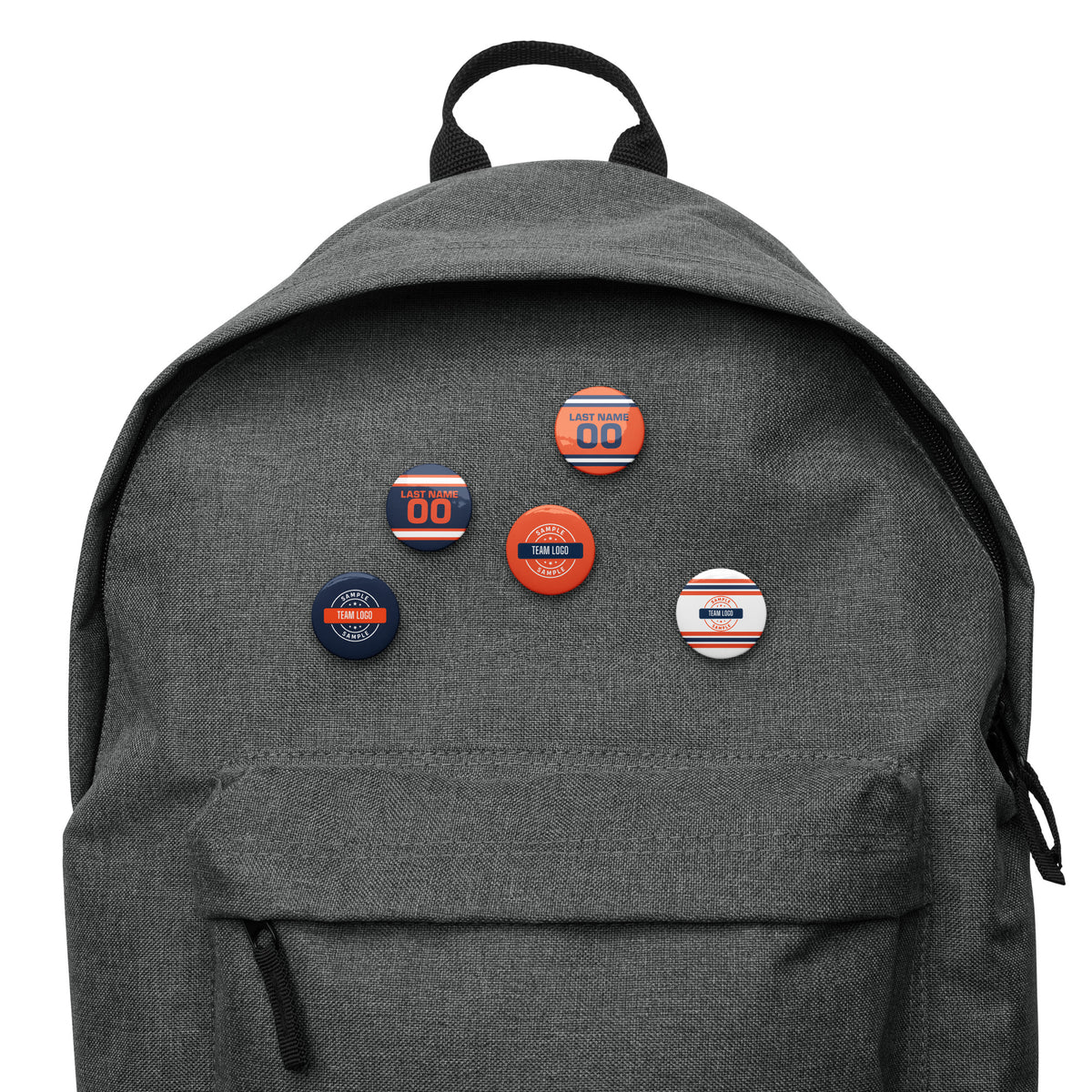 Custom Team Set of Pin Buttons