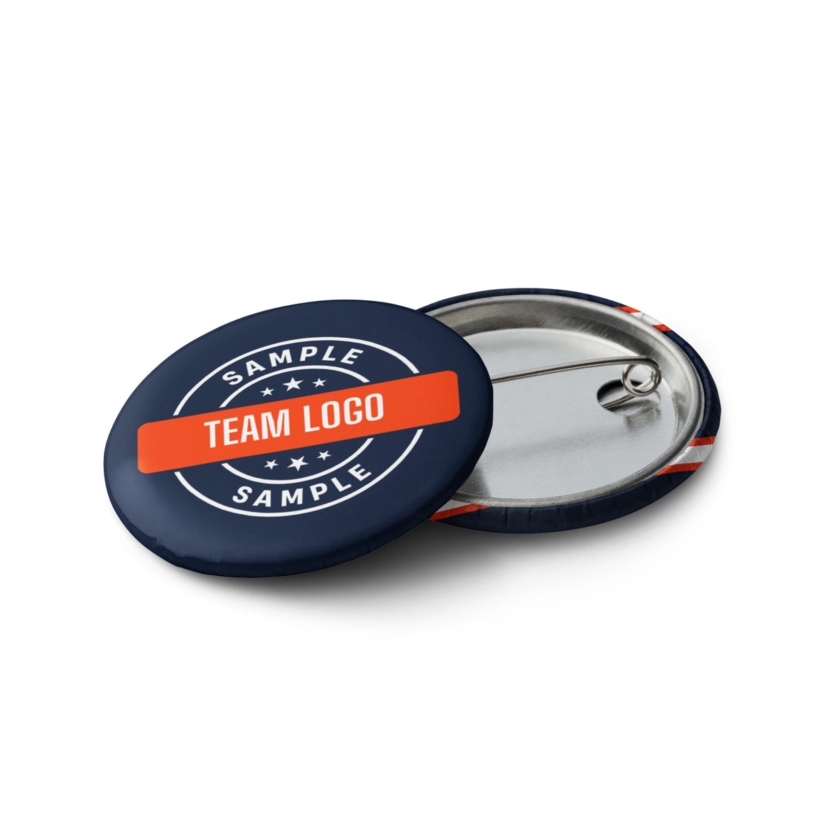 Custom Team Set of Pin Buttons