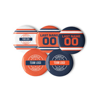 Custom Team Set of Pin Buttons