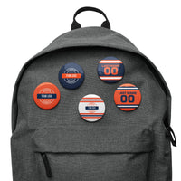 Custom Team Set of Pin Buttons